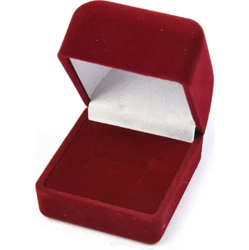 Dárková krabička Sametová dárková krabička bordová 5 x 4.5cm