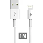 Synchronizační a nabíjecí kabel Lightning DEVIA pro Apple iPhone / iPad / iPod - bílý - 1m