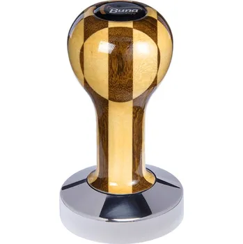 Buna café tamper, šachovnice, lak, TP, 58.35 mm, nerez lesk,…