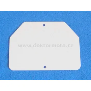 Blatník karosérie SPZ na zadní blatník zkosená 145x105 JAWA 50,90, SIMSON