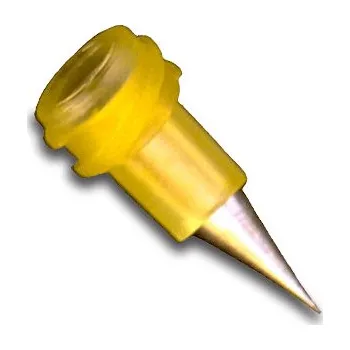 Lepící sada Jehla MICRON-S žlutá 0,06mm (Speciální jehly opatřené uzávěrem typu ´Luer lock´ umožňují velmi přesné dávkování za pomoci nižšího tlaku.)