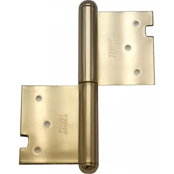 Nábytkové kování Závěs dveřní 120 - levý pomosazený