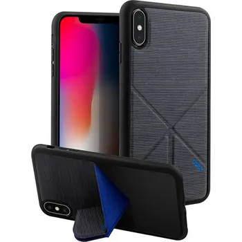 Pouzdro na mobilní telefon Uniq Hybrid Transforma Ligne Raven pro iPhone XS/X černé