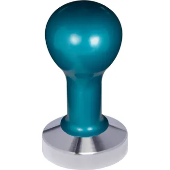 Buna café tamper, kov, modrý, 56 mm, nerez mat, plochý