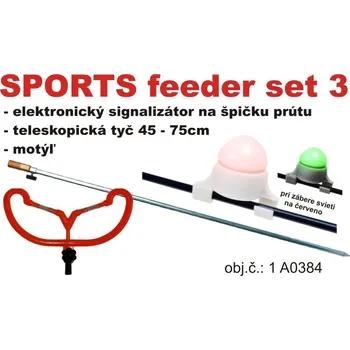 AKCIE SPORTS Feeder set - signalizátor, stojan + podpěrka