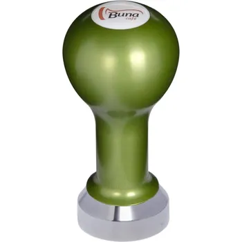 Buna café tamper, kov, zelený, SP, 41 mm, nerez mat, plochý