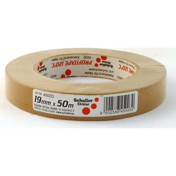 Lepící sada Maskovací páska Schuller vysokoteplotní 19mm 50m (Speciální lepicí zakrývací páska ze speciálního impregnovaného extra silného papíru)
