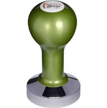 Buna café tamper, kov, zelený, SP, 58 mm, nerez lesk, konvexní