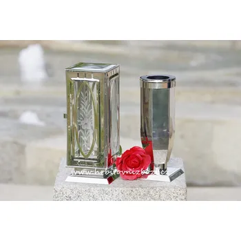 Smuteční dekorace Lampa velká zdobená s vázou zaoblenou