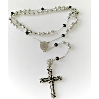 Růženec Růženec Chirurgická Ocel s výrazným křížem 18113