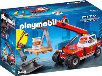 Stavebnice Playmobil Playmobil 9465 Hasičské auto s teleskopickým manipulátorem