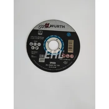 Řezný kotouč Řezný kotouč Wurth, 115x1,6x22,23 mm 5012