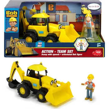 Dickie Toys Bořek Stavitel Bagr Béďa mluvící a figurka Bořka autíčko Dickie Toys Bořek Stavitel Bagr Béďa mluvící a figurka Bořka