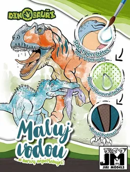 Omalovánky maluj vodou A4: Dinosauři - Jiri Models