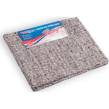 Utěrka TKANÝ Hadr na podlahu SOŇA, šedý, 60 x 60 cm, 3 ks