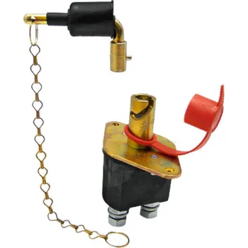 Autobaterie Odpojovač baterie, autobaterie na svorku akumulátoru 24V s řetízkem Granit