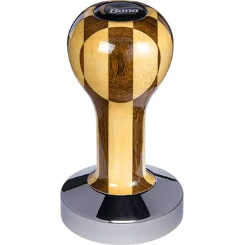 Buna café tamper, šachovnice, lak, TP, 58.35 mm, nerez lesk,…