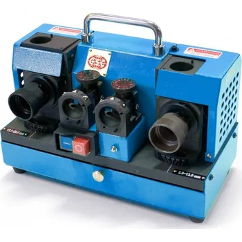 stolní bruska Bruska na vrtáky GS-20 (Bruska pro spirálové vrtáky pravé o 2 – 20 mm. Úhel broušení 90 – 140°. Mimořádně rychlé, velmi jednoduché a přesné broušení – perfektně naostřeno během okamžiku.)