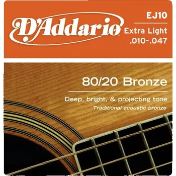 Struna pro kytaru a smyčcový nástroj D'Addario EJ10