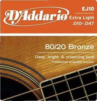 Struna pro kytaru a smyčcový nástroj D'Addario EJ10