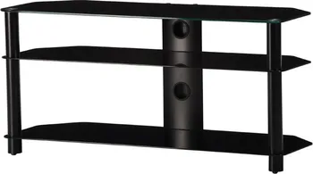 Televizní stolek Sonorous Neo 3110 B-BLK černé sklo/černé alu