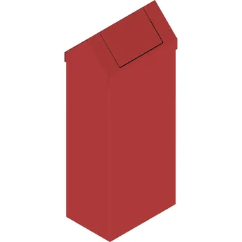 Odpadkový koš Koš na tříděný odpad 1268, objem 120 l, červený