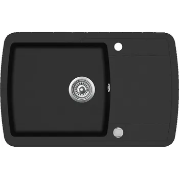 Granitový dřez Aquastone Prima 60 XL černá metalická