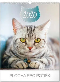 Kalendář Presco Group Nástěnný kalendář Kočky 2020