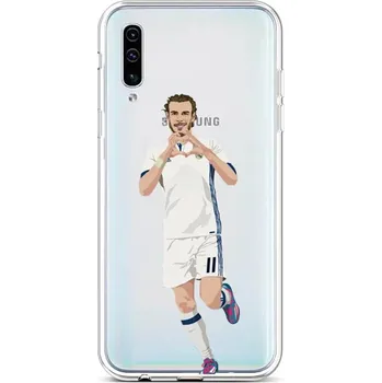 Pouzdro na mobilní telefon Kryt Samsung A50 silikon fotbalista 2 (obal neboli pouzdro na Samsung A50)