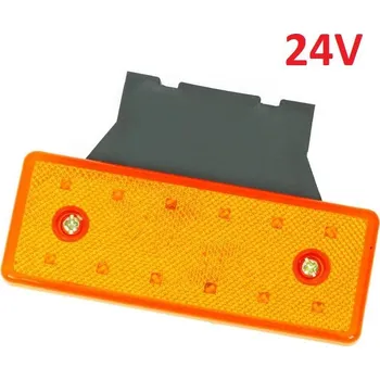 Směrový světlomet LED21 LED světlo obrysové boční, oranžové, 24V