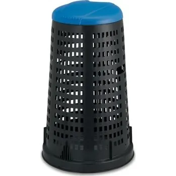 Odpadkový koš Plastový stojan na třídění odpadu PROFI na pytle 120 l, modré víko