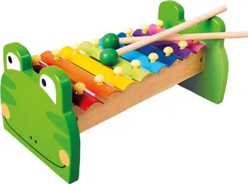 Hudební nástroj pro děti Bino Kovový xylofon žabka