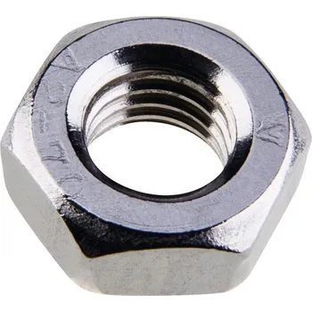 Matice Matice přesná M4 šestihranná,pevnost /6/, zinek bílý, 1500ks