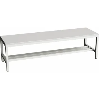 Šatnová lavice svařovaná LAV15A, délka 1500 mm, lamino, šedá, slevy