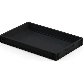 Úložný box Plastová ESD přepravka, 60x40x7,5 cm, objem 15 l