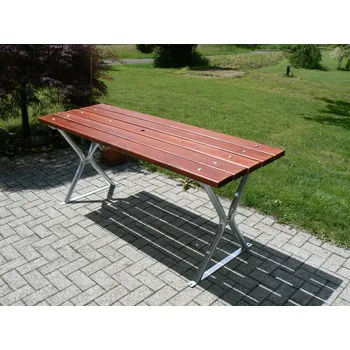 Zahradní stůl Venkovní stůl X, pozink konstrukce, slevy od více ks