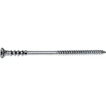 Vrut Vrut distanční 6,0x80 TX, zapuštěná hlava s kroužky pod hlavou, zinek bílý, 100ks