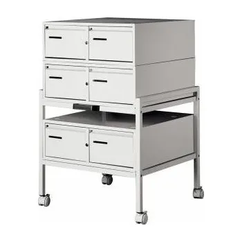 Kartotéka Mobilní stolek pro kartotéku PRG2493 formát A5, PRG4500, šedá