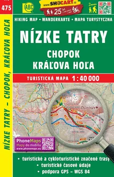 Nízké Tatry, Chopok, Kráľova Hoľa 1:40.000 - SHOCart (2014)