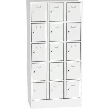 Kovová šatní skříň s 15 schránkami SBS3315, množstevní slevy
