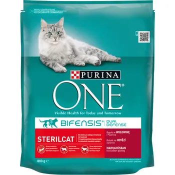 Purina One Bifensis Adult Sterilcat Beef, 800 g