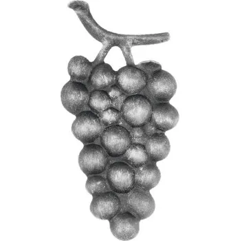 brána PSG Ozdobný vinný hrozen pro kovaný plot, bránu a zábradlí 53.014, 130x65 x 1 mm