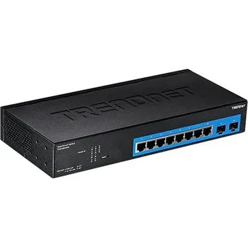 Počítač TRENDnet Ethernet přepínač 1Gb, 10 portů (8x RJ45 + 2x SFP), web smart (TEG-082WS) - 21.22.1341