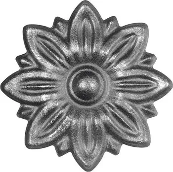 brána PSG Ozdobný květ pro kovaný plot, bránu a zábradlí 52.301, 55 x 8 mm