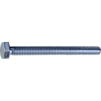 Šroub Metrický šroub šestihranná hlava M14x80,pevnost 8,8, zinek bílý, 15ks