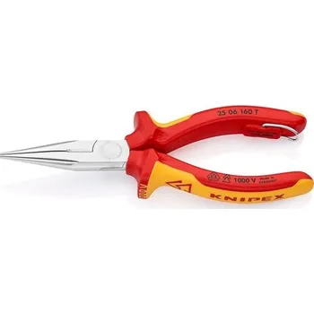 Ruční nářadí KNIPEX 25 06 160 T BK Pulkulaté klešte s brity, (klešte pro radiotechniku)