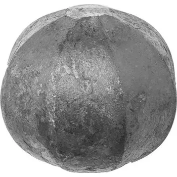 PSG Ozdobná koule pro kovaný plot, bránu, zábradlí a mříže 43.120 plná hranatá pr.20 mm