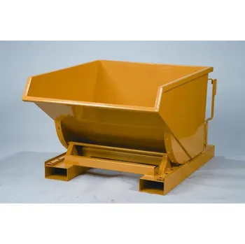 Úložný box Výklopný kontejner, objem 900 l, žlutý