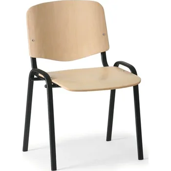 Konferenční židle dřevěná, černá podnož, slevy od více ks