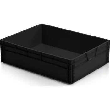 Úložný box Plastová ESD přepravka, 80x60x22 cm, objem 87 l